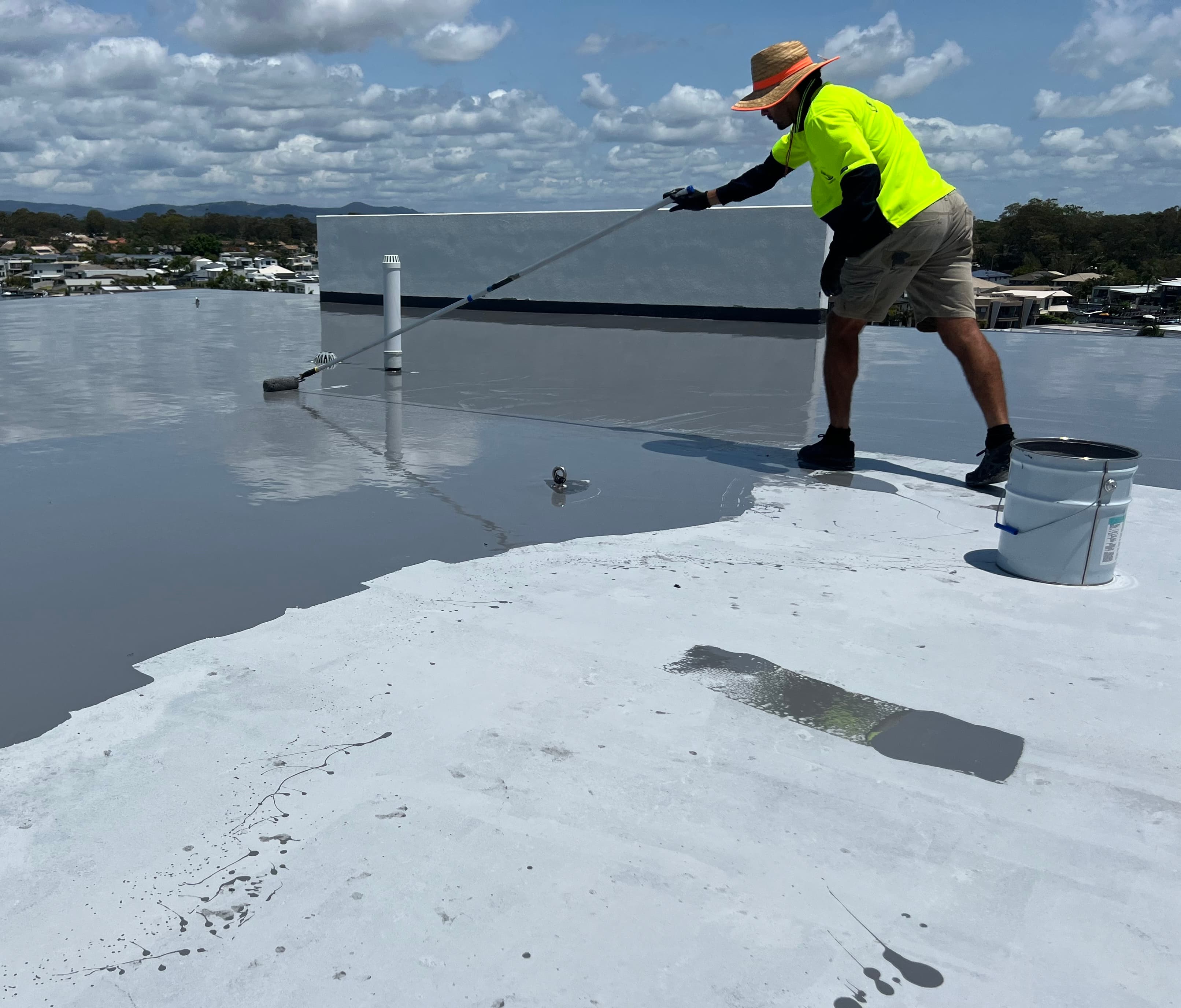 Professional waterproofing application